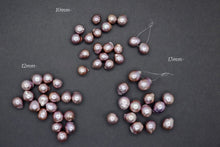 Load image into Gallery viewer, (Random 1 grain sold) High quality freshwater pearl Edison pearl baroque natural color purple pink creo hole