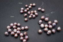 Load image into Gallery viewer, (Random 1 grain sold) High quality freshwater pearl Edison pearl baroque natural color purple pink creo hole