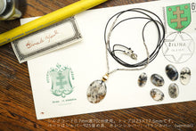 画像をギャラリービューアに読み込む, 8/25(粒売り)【模様はっきり】(オーバル)デンドライトアゲート カボション 上部穴あき