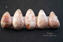 画像をギャラリービューアに読み込む, (a-p)大粒スコレサイト カボションビーズ ペアシェイプ