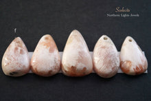 画像をギャラリービューアに読み込む, (a-p)大粒スコレサイト カボションビーズ ペアシェイプ