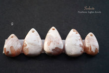 画像をギャラリービューアに読み込む, (a-p)大粒スコレサイト カボションビーズ ペアシェイプ