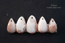 画像をギャラリービューアに読み込む, (a-p)大粒スコレサイト カボションビーズ ペアシェイプ