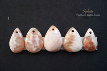 画像をギャラリービューアに読み込む, (a-p)大粒スコレサイト カボションビーズ ペアシェイプ