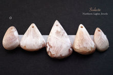 画像をギャラリービューアに読み込む, (a-p)大粒スコレサイト カボションビーズ ペアシェイプ