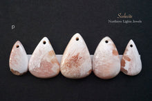 画像をギャラリービューアに読み込む, (a-p)大粒スコレサイト カボションビーズ ペアシェイプ
