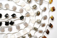 Load image into Gallery viewer, (2/10) High quality Dalmatian jasper cat face carving beads