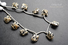 Load image into Gallery viewer, (2/10) High quality Dalmatian jasper cat face carving beads
