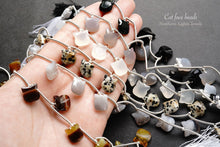 Load image into Gallery viewer, (2/10) High quality Dalmatian jasper cat face carving beads