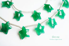 画像をギャラリービューアに読み込む, (2/10粒)高品質 グリーンオニキス スターカット