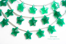 画像をギャラリービューアに読み込む, (2/10粒)高品質 グリーンオニキス スターカット