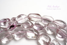 Load image into Gallery viewer, (half row/1 row) pink amethyst smooth nugget tumble