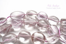 Load image into Gallery viewer, (half row/1 row) pink amethyst smooth nugget tumble