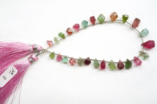 Load image into Gallery viewer, (No.1-11) Fine Multicolor Tourmaline Rough Drop