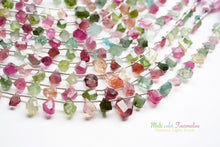 Load image into Gallery viewer, (No.1-11) Fine Multicolor Tourmaline Rough Drop