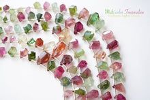Load image into Gallery viewer, (No.1-11) Fine Multicolor Tourmaline Rough Drop