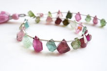 Load image into Gallery viewer, (No.1-11) Fine Multicolor Tourmaline Rough Drop