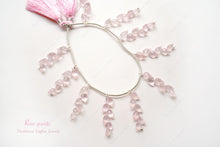 画像をギャラリービューアに読み込む, (1房6粒/10房60粒)高品質 ローズクォーツ つぼみドロップ フラワーバド