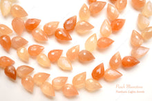 画像をギャラリービューアに読み込む, (半連/1連)高品質 ピーチ ムーンストーン つぼみ ドロップ フラワーバド