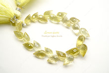 画像をギャラリービューアに読み込む, (半連/1連)高品質 レモンクォーツ つぼみ ドロップ フラワーバド