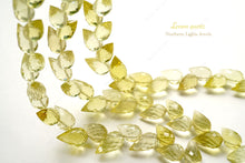 画像をギャラリービューアに読み込む, (半連/1連)高品質 レモンクォーツ つぼみ ドロップ フラワーバド