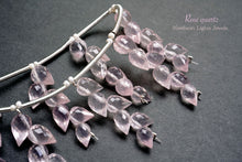 画像をギャラリービューアに読み込む, (1房6粒/10房60粒)高品質 ローズクォーツ つぼみドロップ フラワーバド