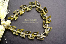 画像をギャラリービューアに読み込む, (半連/1連)高品質 レモンクォーツ つぼみ ドロップ フラワーバド