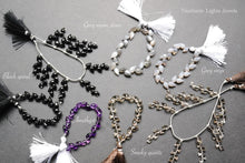 Load image into Gallery viewer, (10) High Quality Smoky Quartz Lozenge Carving Beads Rhombus