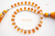 画像をギャラリービューアに読み込む, (SS/S/M)宝石質 スペサタイトガーネット ドロップ マンダリンガーネット