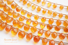 画像をギャラリービューアに読み込む, (SS/S/M)宝石質 スペサタイトガーネット ドロップ マンダリンガーネット