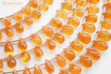 画像をギャラリービューアに読み込む, (SS/S/M)宝石質 スペサタイトガーネット ドロップ マンダリンガーネット