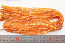 Load image into Gallery viewer, (Half Strand/1 Strand) Gem Quality Unheated Spessartite Garnet Large Button Cut/Rondel Mandarin Garnet