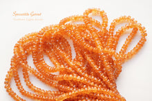 Load image into Gallery viewer, (Half Strand/1 Strand) Gem Quality Unheated Spessartite Garnet Large Button Cut/Rondel Mandarin Garnet