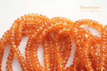 Load image into Gallery viewer, (Half Strand/1 Strand) Gem Quality Unheated Spessartite Garnet Large Button Cut/Rondel Mandarin Garnet