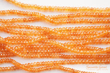 Load image into Gallery viewer, (Half Strand/1 Strand) Gem Quality Unheated Spessartite Garnet Large Button Cut/Rondel Mandarin Garnet