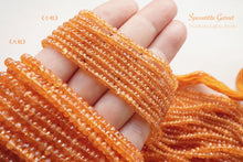 Load image into Gallery viewer, (Half Strand/1 Strand) Gem Quality Unheated Spessartite Garnet Large Button Cut/Rondel Mandarin Garnet