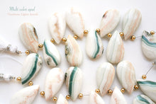 画像をギャラリービューアに読み込む, (10粒)マルチカラー オパール ロング プレーン ペアシェイプ