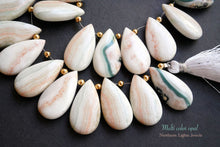 画像をギャラリービューアに読み込む, (10粒)マルチカラー オパール ロング プレーン ペアシェイプ
