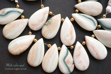 画像をギャラリービューアに読み込む, (10粒)マルチカラー オパール ロング プレーン ペアシェイプ