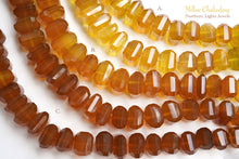 画像をギャラリービューアに読み込む, (3色/1連24粒)カルセドニー 真ん中穴 ナゲット タンブルカット