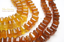画像をギャラリービューアに読み込む, (3色/1連24粒)カルセドニー 真ん中穴 ナゲット タンブルカット