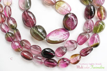 Load image into Gallery viewer, (A,B,C) Gem Quality Watermelon Tourmaline Rubellite Smooth Oval