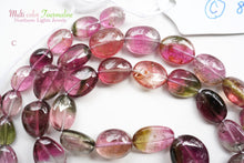 Load image into Gallery viewer, (A,B,C) Gem Quality Watermelon Tourmaline Rubellite Smooth Oval