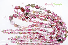 Load image into Gallery viewer, (A,B,C) Gem Quality Watermelon Tourmaline Rubellite Smooth Oval