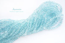 画像をギャラリービューアに読み込む, (LL,半連/1連)上質アクアマリン ボタンカット ファセットロンデル