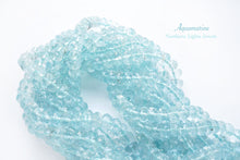 画像をギャラリービューアに読み込む, (LL,半連/1連)上質アクアマリン ボタンカット ファセットロンデル