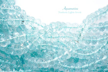 画像をギャラリービューアに読み込む, (LL,半連/1連)上質アクアマリン ボタンカット ファセットロンデル