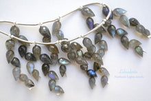 画像をギャラリービューアに読み込む, (1房6粒/10房60粒)高品質 ラブラドライト つぼみ ドロップ フラワーバド