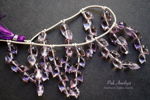 画像をギャラリービューアに読み込む, (1房6粒/10房60粒)高品質 ピンクアメシスト つぼみ ドロップ フラワーバド