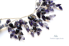 Load image into Gallery viewer, (10) High Quality Smoky Quartz Lozenge Carving Beads Rhombus